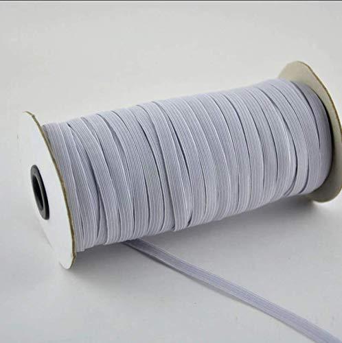 5Y Elastic Cord Flat Elastic Rope 6mm Elastic Band Stretch Cord White Flat Elastic  Cord Black Tirm Dressmaking Sewing Belts Mask Supplies -  Canada