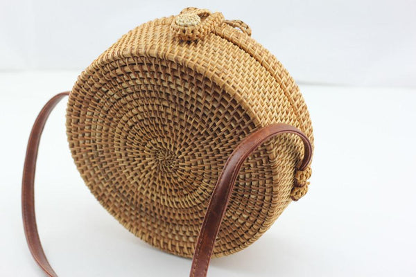 Cane of Arrow Shoulder Bag, Unique Bag, Artisan Style Bag, Round Style shops Bag