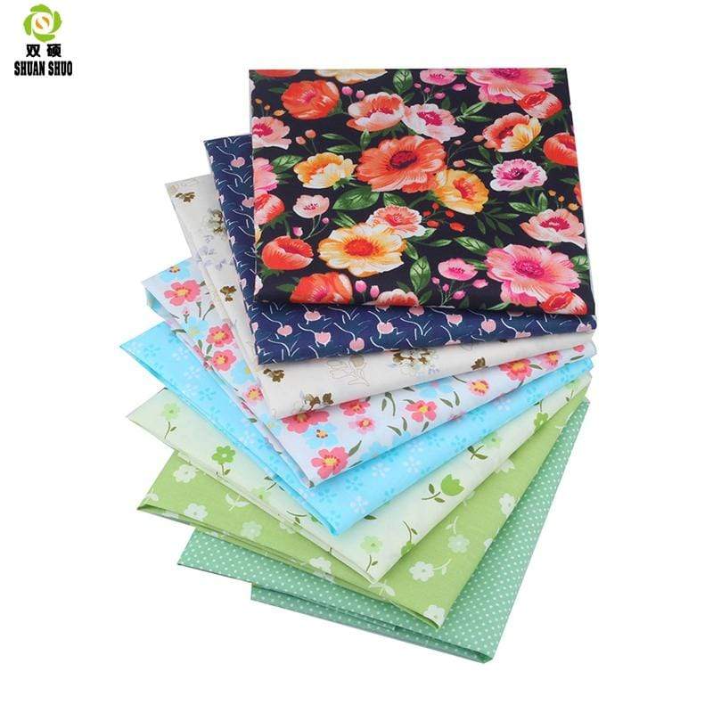 Cotton Quilting Fabric 50 Pcs 10 x 10 Fat Quarters Fabric Bundles Floral  Fabric Squares for Quilting, DIY Sewing Project, Patchwork, Misscrafts