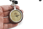 Custom Pocket Watch, Engraved Personalized Gift For Men,Wood Pocket Watch (P002)