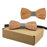 100% Natural Eco-friendly Handmade Wooden Bow Tie Anchor Style