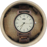 Angie Wood Creations Dark Sandalwood Men's Watch With Bamboo Dial