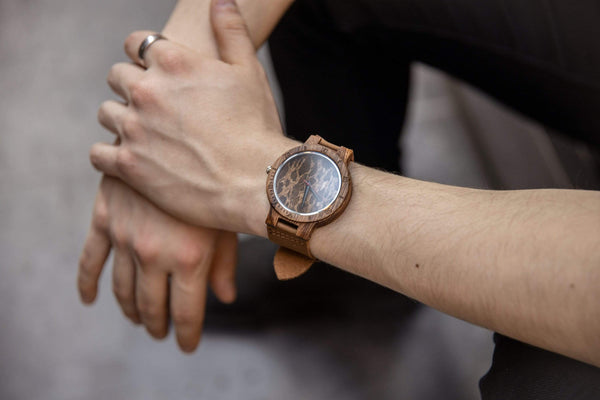 Marble face watch mens on sale