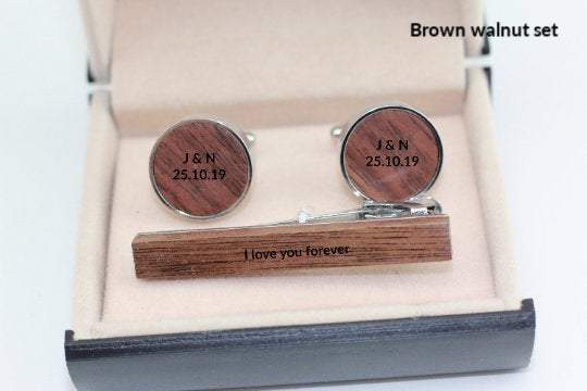 Engraved cufflink, wood cufflink, Wood Cufflinks - Father's Day Gift, 5th anniversary, groomsmen gift, wedding cuff links, Gift for him
