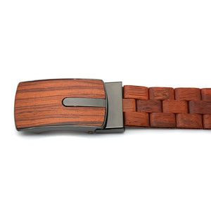 Angie Wood Creations Wood belt Angie Wood Creations Red Sandal Wood Belt, Ebony Wood belt
