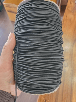 2 mm Round Elastic Cord Elastic band stretch cord white black