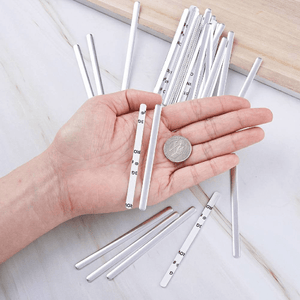 20-200pcs Aluminum Nose Wire Bar for Face Mask with Adhesive Back,DIY Mask Material Silver Color 85x5x1mm,Nose bridge,Metal nose bridge,Mask