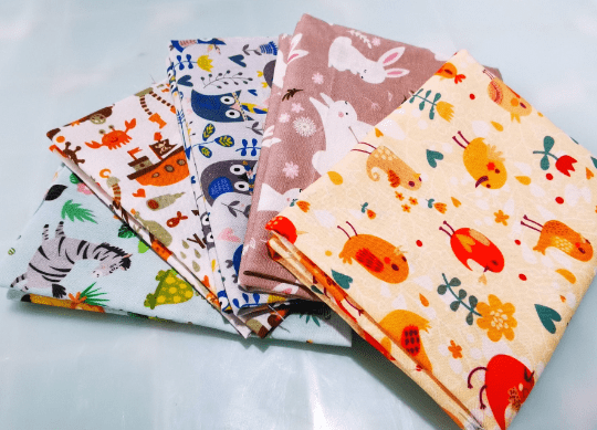 Angie Wood Creations 5 pcs/lot 16" x 19" KIDS ENFANT Fabric Cotton Fabric twill Patchwork Quilting Patchwork Fabric Textile Sewing Crafting Fat Quarter Bundles