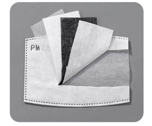 Adult Activated Carbon Filter 5 Layer Replaceable Anti-Fog mask Filter Paper Filter PM2.5