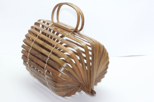 Angie Wood Creations Handmade Bamboo Bag High Quality