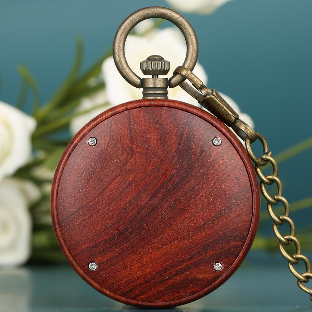 Angie Wood Creations Pocket watch, Groomsman gift, Engraved Pocket Watch.