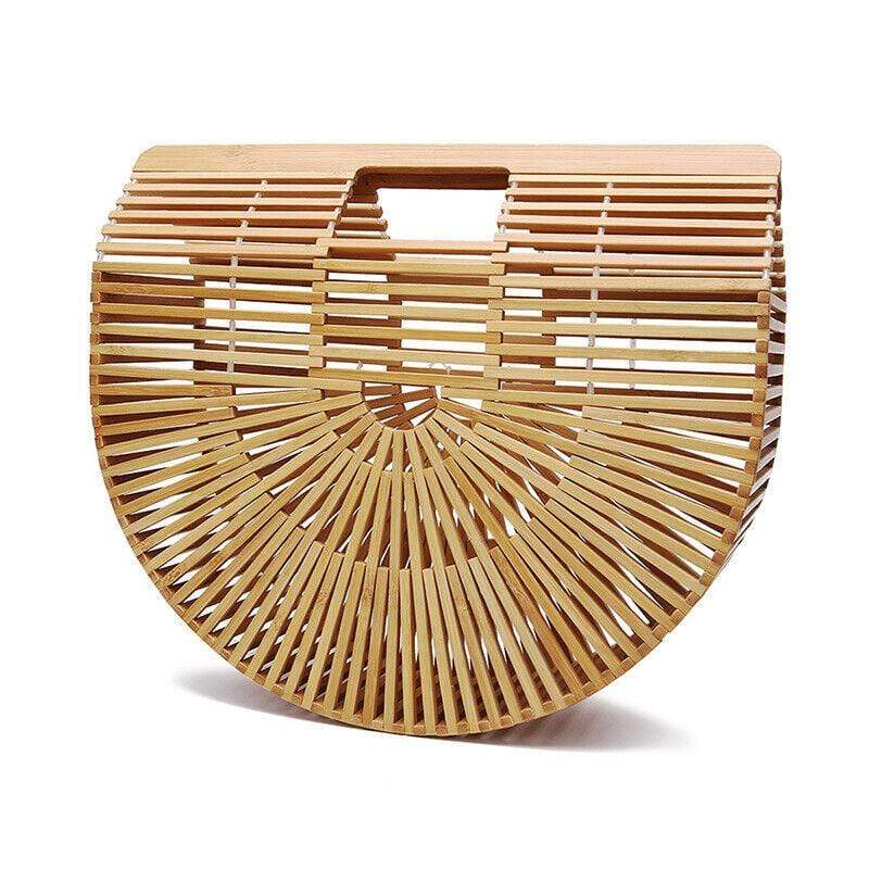 Buy Angie Wood Creations Handmade Bamboo Bag, Beach bag, Trendy Bag