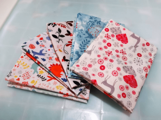Angie Wood Creations Copy of 5 pcs/lot 16" x 19" FLORAL Fabric Cotton Fabric twill Patchwork Quilting Patchwork Fabric Textile Sewing Crafting Fat Quarter Bundles