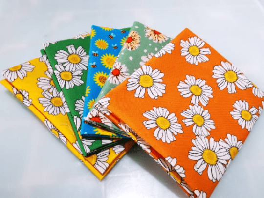 Angie Wood Creations Copy of 5 pcs/lot 16" x 19" FLORAL Fabric Cotton Fabric twill Patchwork Quilting Patchwork Fabric Textile Sewing Crafting Fat Quarter Bundles