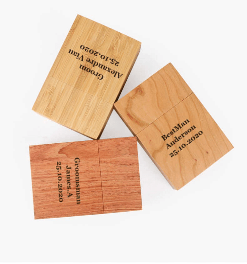 Angie Wood Creations Engrave Wooden Cigarette box, Engrave business card box, Bamboo Box business card holder.
