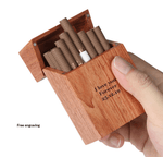 Angie Wood Creations Engrave Wooden Cigarette box, Engrave business card box, Bamboo Box business card holder.