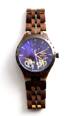 Buy Ebony Men's Watch with Ebony Dial and Leather Strap – Angie Wood  Creations