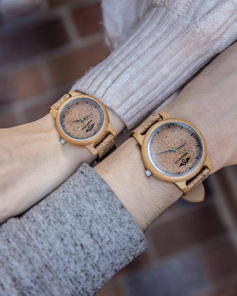 Cork Couple Wood Watch,Personalized watch,Cork,*W157