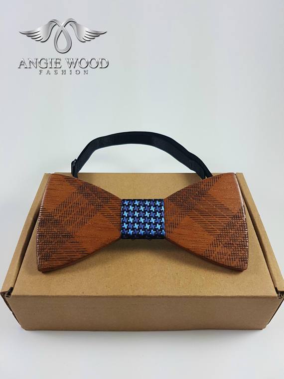 Argyle Wooden Bow Tie – Bow Tied Wood