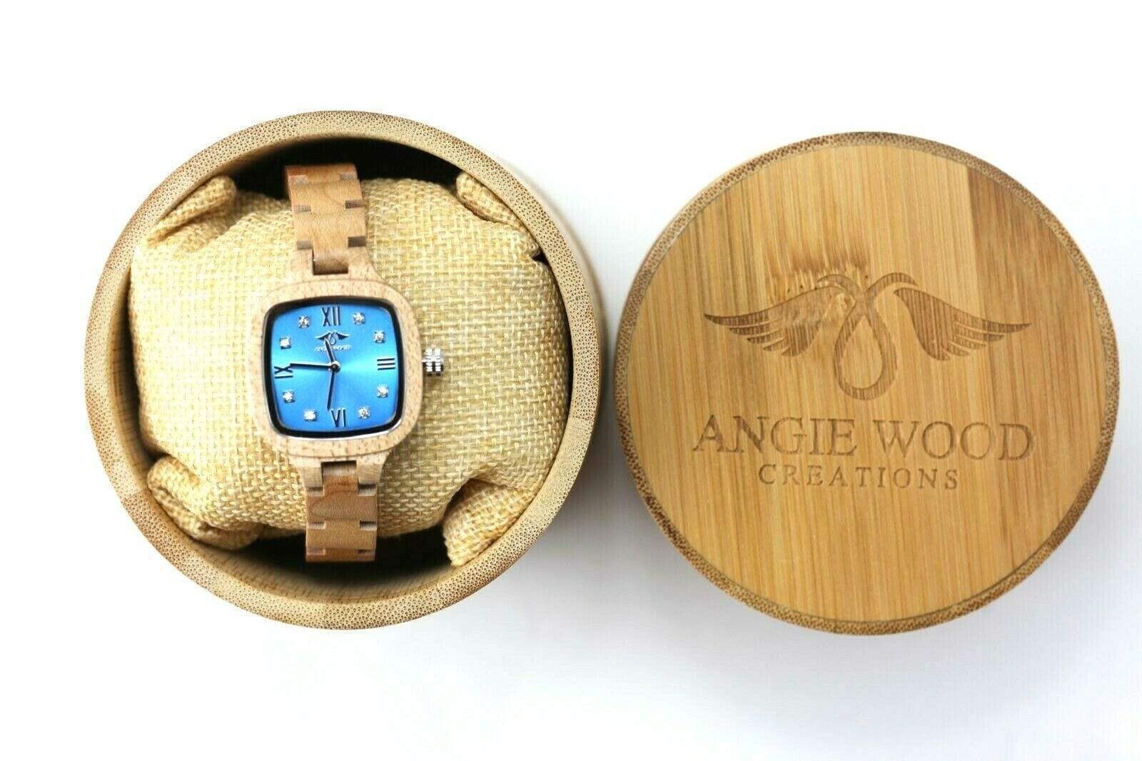 Buy Zebrawood Women's Watch with Green Dial – Angie Wood Creations
