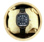 Angie Wood Creations Ebony Wood Women's Watch Diamond Dial (W162)