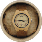 Angie Wood Creations Bamboo Women's Watch With Bamboo Dial and Aztec Design