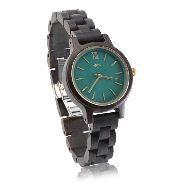 Buy Black Sandalwood Women's Watch with Emerald Green Dial. Order Now ...