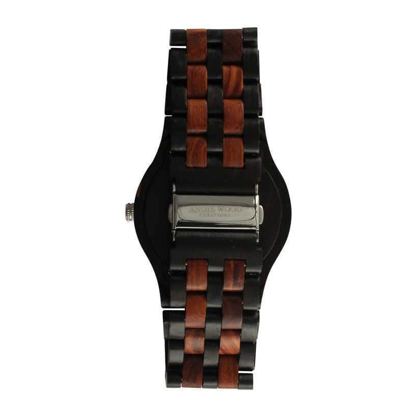 Buy Hand Made Personalized Black Sandalwood And Ebony Wood Watch For Men By  Ambici, made to order from Ambici LLC