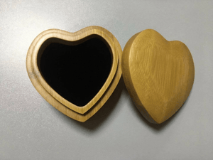 Love Heart Personalized Ring Box - Custom Wood Ring Box - Ring Bearer Box - Proposal Ring Box - Anniversary Gift - Wedding,