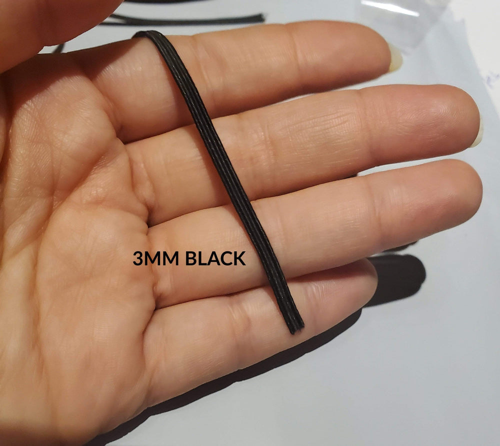 VATIN 150 Yards Length 1/8 inch Width Elastic Mask Strap String White –  Vatin Ribbon
