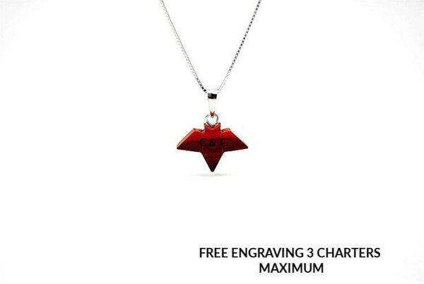 925 Silver EngraveWood Necklace,Personalized Wood Necklace,MAPLE Leaf Necklace,Wood necklace,woodnecklace,necklace,Women necklace,necklace