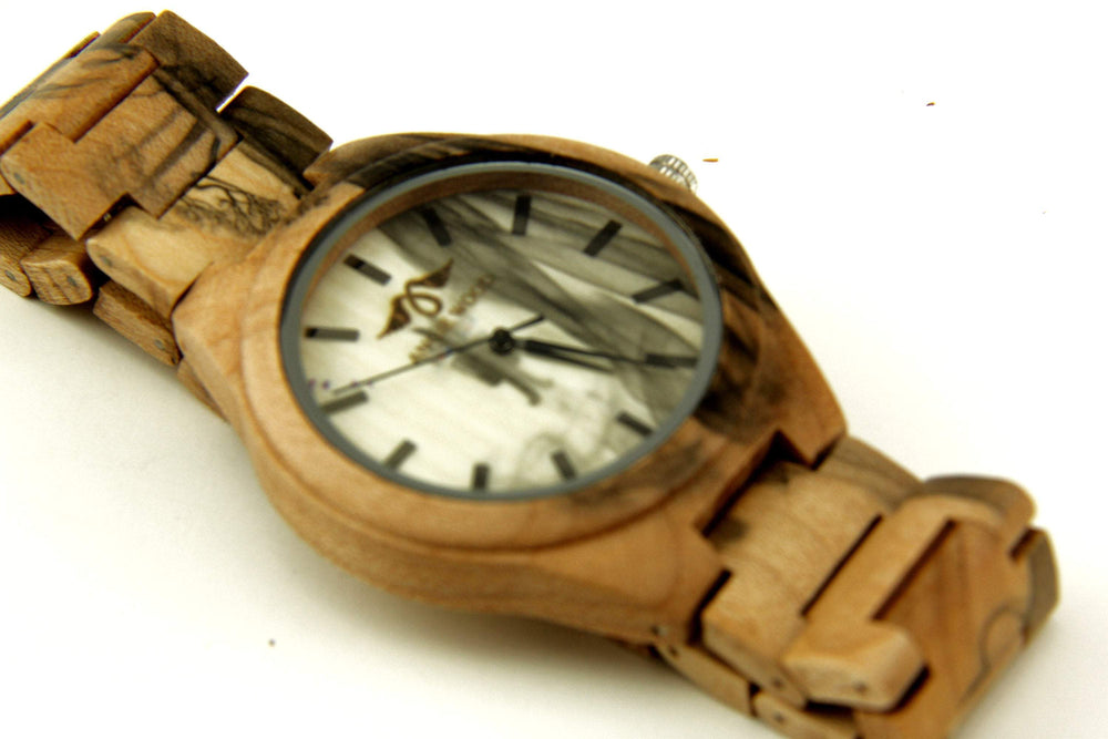 Engraved Bamboo Men’s Watch with Pale Bamboo Dial, Wood Watch,Personalized Wood Watch,Men Watch,Fiance Wood Watch,Grooms Wood Watch (W180)