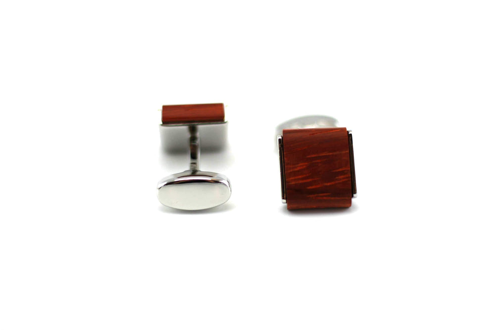 Engraved Silver Cufflink & Tie Clip Set Engraved for Him 