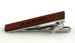 Engraved tie clip, wood tie clip, men tie clip,Wooden tie-clip,Wood,Groomsmen tie clip,Grooms gift,Personalized cufflinks,Engraved (TC001)