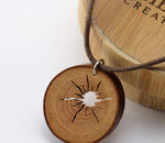 Handcraft unique wood pendant from branches,Engrave wood necklace,Women wood necklace,Unisex necklace,Men necklace, Wooden pendant,Wood