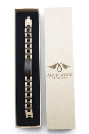AngieWoodCreationsCo Wood Bracelet Wooden bracelet, Mens Women's Wood Bracelets, Gift idea for him her, Birthday Anniversary Graduation, Wood Accessories, Unisex Jewelry White